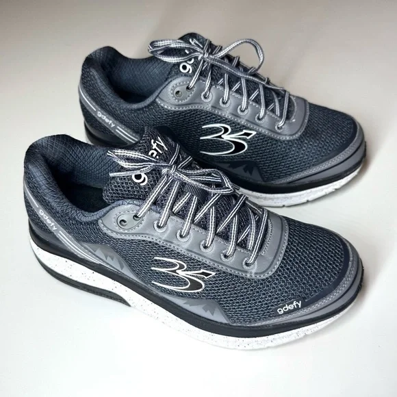 Gdefy Men’s Gravity Defyer Sneakers Gray Shoes Mighty Walk Orthopedic Size- 9 - Picture 5 of 9